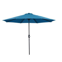 Arlmont & Co. 9 Ft. Outdoor Patio Market Umbrella In Red