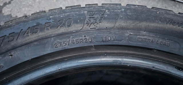 275/45/20 2 pneus hiver michelin    290$ installer in Tires & Rims in Greater Montréal - Image 3