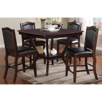F&L Homes Studio Sherylnni Dining Set - 1 Table 4 Chairs