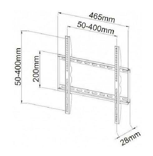 TECHly 23-55 Fixed Slim Wall Mount for LED LCD TV - Black in General Electronics - Image 3