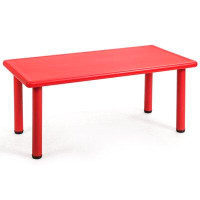 Zoomie Kids Millner Zoomie Kids Kids Multifunctional Activity Rectangle Table Kids Learn And Play Desk Red