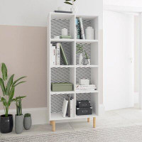Latitude Run® Essex 60.23 Double Bookcase With 8 Shelves