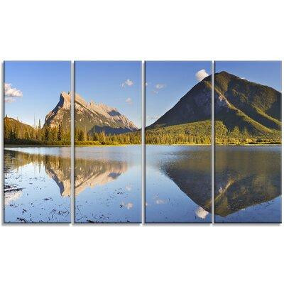 Made in Canada - Design Art 'Vermillion Lakes and Mount Rundle' 4 Piece Graphic Art on Wrapped Canvas Set in Arts & Collectibles