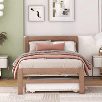 Latitude Run® Modern Design Platform Bed Frame with Trundle