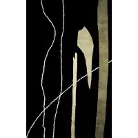 Latitude Run® Lightner Abstract Handmade Tufted Dark Grey Area Rug