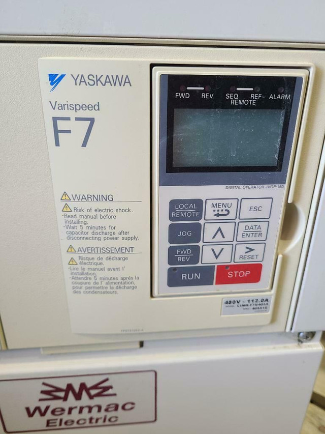 Yaskawa 75 HP Variable Frequency Drive -480v - CIMR-F7U4055 in Other Business & Industrial - Image 2