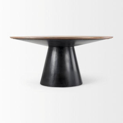 Mercana Mitchell  Mango Solid Wood Pedestal Dining Table in Dining Tables & Sets in Québec