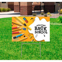 Trinx Welcome Back to School Yard Garden Stake