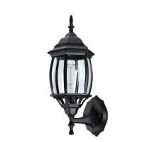 Charlton Home Billiot 1-Light Outdoor Wall Light With Clear Glass Shade