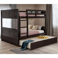 Harriet Bee Full Over Full Bunk Bed With Twin Size Trundle