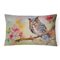 East Urban Home Eastern Screech Owl Throw Pillow