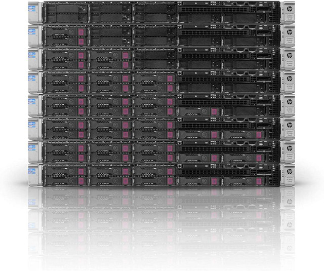Serveur Usagé puissant pas Cher HP Proliant 360p G8, 2X  2695 V2, 32 à 768Go DDR3, 8 Bay 2.5po SSD ou HDD, 2x PS in Servers in Québec City