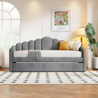 Mercer41 Upholstered Daybed with Trundle