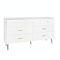 Mercer41 Seven Drawers Large Chest of Drawer Cabinet with Handle and Legs