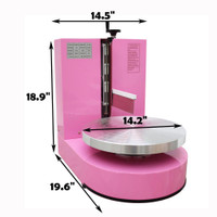 Pink 6-14 inch Cake Cream Spreading Coating Smearing Machine 110V Cake Cream Decorating Spreader 239753