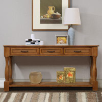 Canora Grey Entryway Table With 3 Drawers