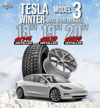 Tesla Model 3 Winter Tire Packages/ Pre-Mounted/Installed/Free Lug Nuts