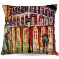 Ebern Designs Coplin Couch New Orleans French Quarter Square Pillow Cover & Insert
