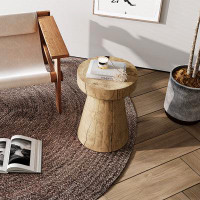 Millwood Pines The Rook Rustic Side Table - Add A Touch Of Rustic Charm To Your Living Space With This Unique And Sturdy