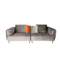 Everly Quinn 102'' Velvet Square Arm Sofa