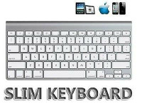 Multimedia Slim Wireless Bluetooth 2.4GHz Keyboard for iPad 2, 3