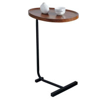 Mercer41 C-Shaped Side Table, Small Sofa Table