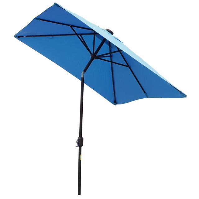 Patio Umbrella 9.7' L x 6.2' W x 8.4' H Light Blue in Patio & Garden Furniture - Image 2