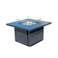 Latitude Run® Markwich 24.5'' H x 42'' W Aluminum Outdoor Fire Pit Table