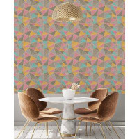 Corrigan Studio Pastel Triangles Pattern Peel And Stick Wallpaper