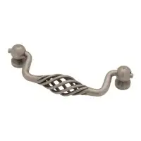 D. Lawless Hardware (100-Pack) 3-3/4" Forged Iron Collection Bird Cage Bail Pull Antique Pewter