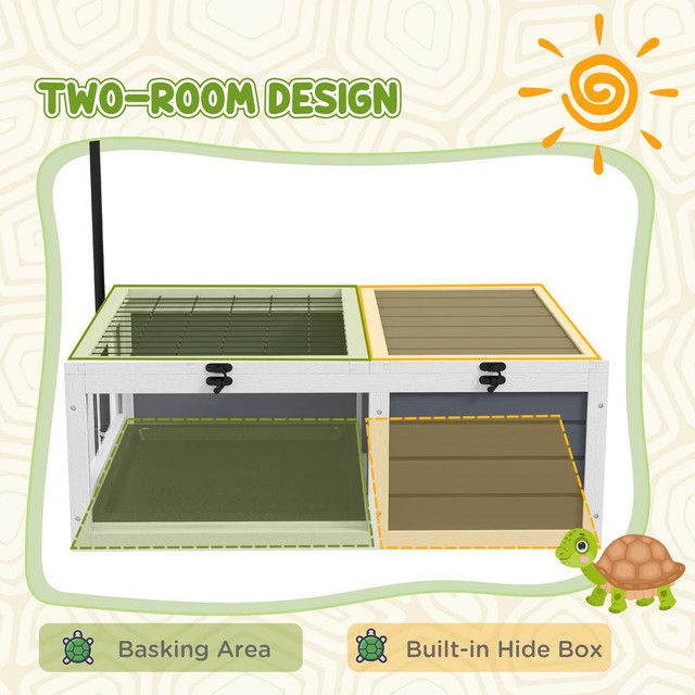 Tortoise House 31.9" x 18.9" x 12.4" Grey in Accessories - Image 4