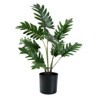 Primrue 17'' Faux Philodendron Plant in Pot
