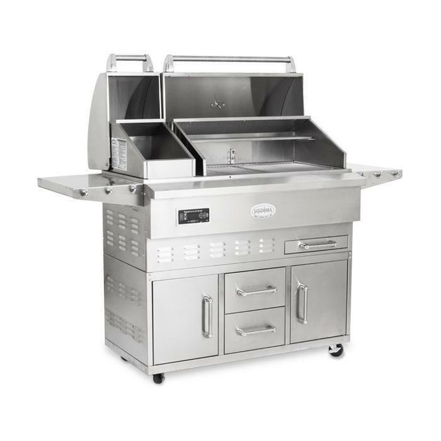 Louisiana Grills ™ Estate Series 860 sq in 304 Stainless Steel Pellet Grill w/ Full Lower Cabinet- LG ESTATE 860C in BBQs & Outdoor Cooking - Image 2
