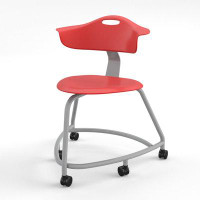 Haskell Education 360 Chair With Back, Soft Wheel Casters