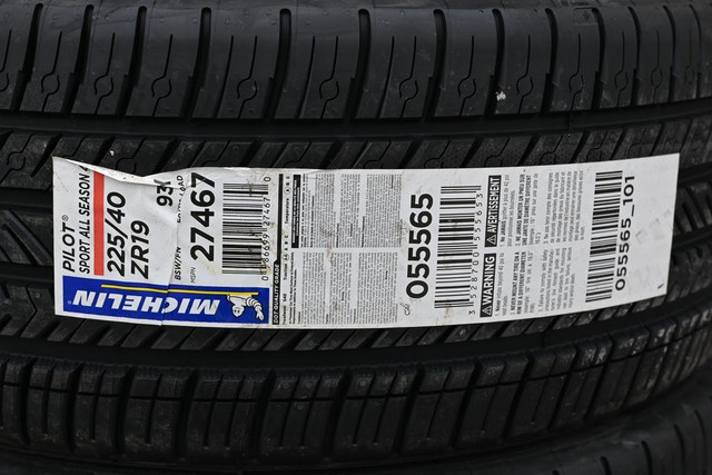 225/40R19 Allseason Tire Michelin PILOT SPORT A/S 4 6514 Tire BMW 3 Series 4 serie Benz C350 tire  Tire sale 225/40/19 in Tires & Rims in Toronto (GTA) - Image 2