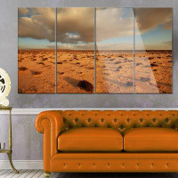 Design Art 'Desert in Western Sahara' 4 Piece Photographic Print on Metal Set