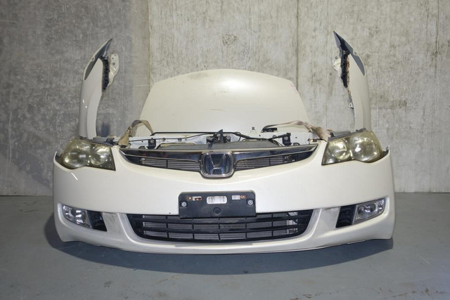 JDM Honda Civic Front End Conversion Acura CSX Nose Cut Bumper Headlights Fender Hood Grille OEM Front Clip 2006-2011 in Auto Body Parts - Image 2