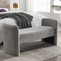 Magiccactus 52'' Upholstered Bedroom Stool, End Of Bed Bench,Entryway Shoe Bench, Footrest For Living Room Bedroom Entry