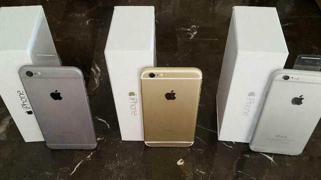 iPhone 6S+ Plus 16GB, 32GB, 64GB 128GB CANADIAN MODELS NEW CONDITION WITH ACCESSORIES 1 Year WARRANTY INCLUDED in Cell Phones in Québec