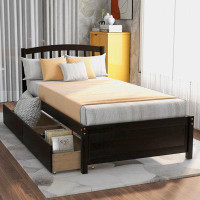 Red Barrel Studio Platform Storage Bed With Two Drawers And Headboard