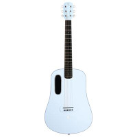 Lava Blue Touch Acoustic Electric Hybrid Guitar with Case (L9100003-1) - Blue