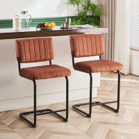 Wrought Studio Set Of 2 Modern Velvet Kitchen Dining Room Chairs Solid Armless Side Bar Chairs For Kitchen Dining Cafe