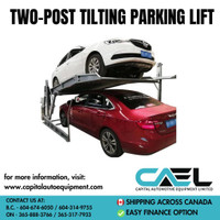 FINANACE AVAILABLE : Brand new 2 post Tilting  parking lift  car hoist 2.5T (5511 lbs )  with warranty