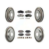 Front and Rear Disc Rotors and Ceramic Brake Pads Kit by Transit Auto KGT-102430