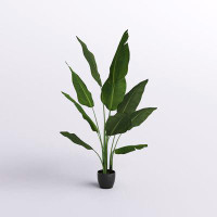 Freeport Park® Faux Banana 63" Potted Leaves