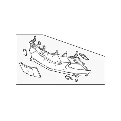 Chevrolet Tahoe/Chevrolet Suburban CAPA Certified Front Lower Bumper Without Sensor Holes - GM1015166C