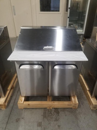Commercial Double Door Refrigerated Sandwich Prep Table- Sizes Available