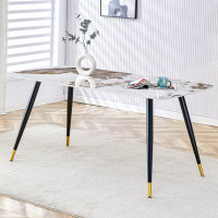 Ebern Designs Modern minimalist dining table