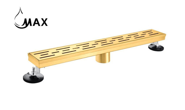Linear Shower Drain with Cover 18 Inches Brushed Gold in Plumbing, Sinks, Toilets & Showers - Image 4