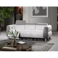 Global Furniture USA White/grey Power Reclining Sofa